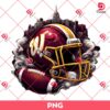 Washington Commanders NFL Helmet PNG, Smoke Helmet NFL Football Teams PNG