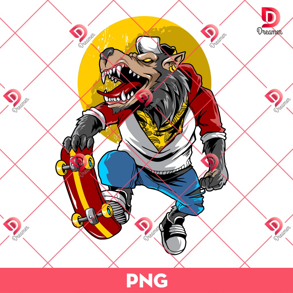 Werewolf Halloween PNG, Horror Characters Halloween PNG