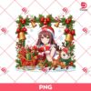 Anime Girl Santa Outfit PNG, Sweet Christmas PNG