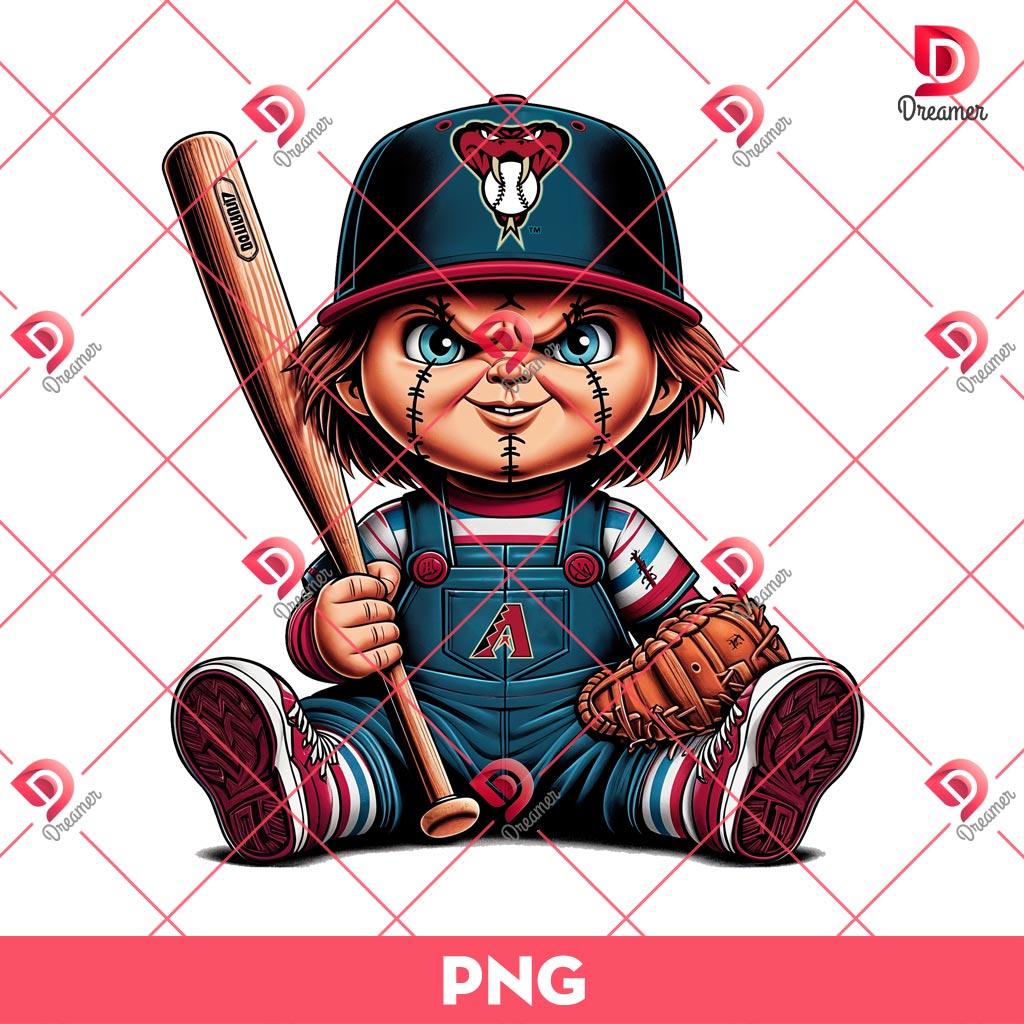 Chucky Arizona Diamondbacks PNG, Chucky MLB Baseball PNG