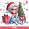 Baby Elsa Merry Christmas PNG, Disney Princess Christmas PNG