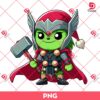 Baby Grinch Avengers Thor PNG, Merry Christmas Superhero PNG, Cute Grinchmas PNG