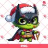 Baby Grinch Batman PNG, Merry Christmas Superhero PNG, Cute Grinchmas PNG