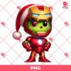 Baby Grinch Iron Man PNG, Merry Christmas Superhero PNG, Grinchmas PNG