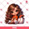 Baltimore Orioles Cartoon Girl PNG, Cute Girl MLB Baseball PNG, Baseball Girl Fan PNG