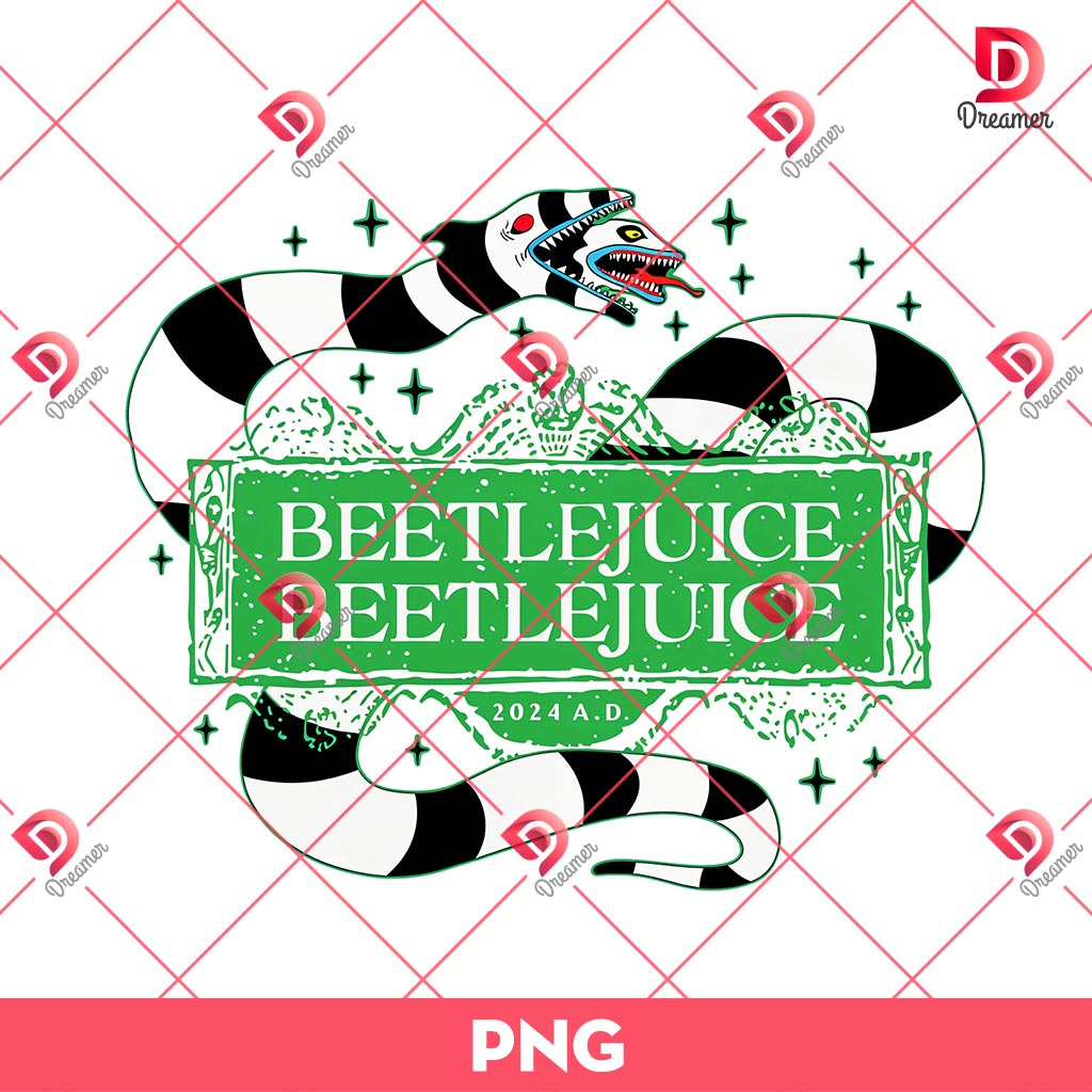 Beetlejuice Halloween Movie 2024 PNG, Beetlejuice Snack 2024 PNG