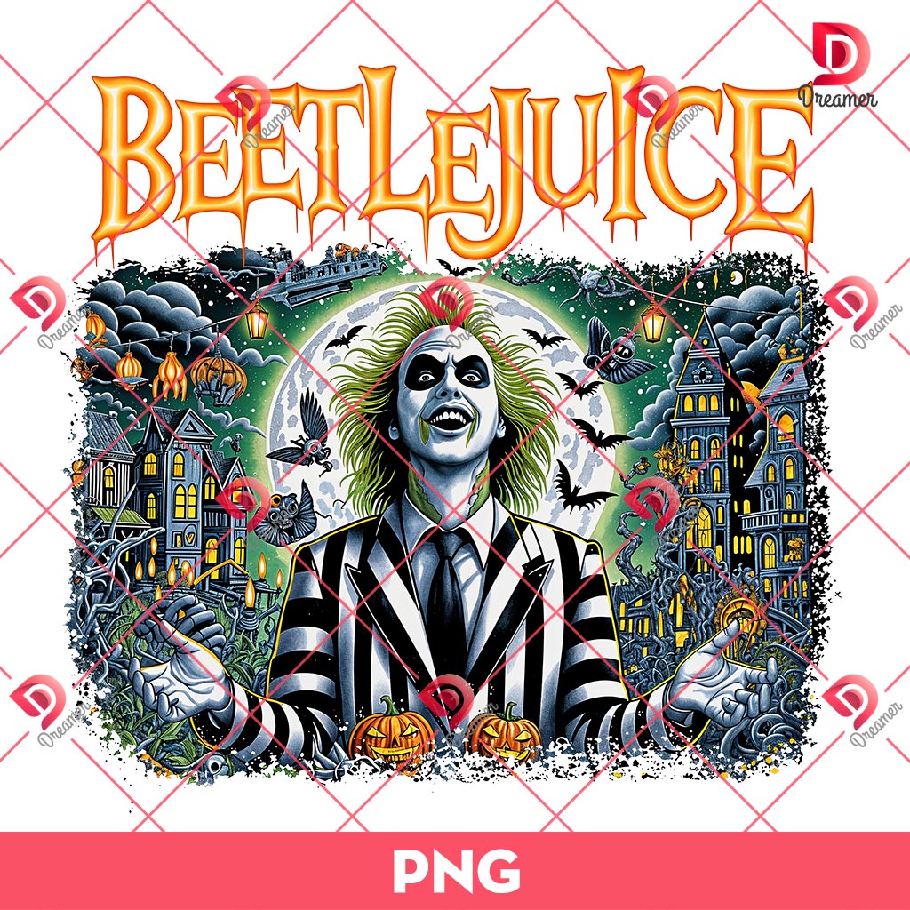 Beetlejuice Movie PNG, Halloween Scary Movies PNG, Horror Characters Movie PNG