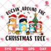 Bluey Christmas 2024 SVG PNG, Bluey Rockin Around The Christmas Tree SVG PNG