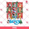 Bluey Christmas PNG, Merry Christmas Bluey Friends PNG