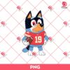 Bluey Kansas City Chiefs Player PNG, Bluey NFL Football PNG