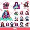 Bundle Mama Horror Nightmare And Children PNG, Horror Mama Halloween PNG, Jack And Sally Nightmare Children Bundle PNG