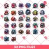 Bundle Smoke Helmet NFL Football PNG, Full 32 Team NFL Football Smoke Helmet PNG Bundle