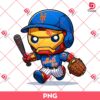 Chibi Iron Man New York Mets PNG, Cute Superhero Baseball PNG