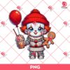 Chibi Pennywise Merry Christmas PNG, Cute Horror Killer Christmas PNG