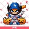 Chibi Wolverine LA Dodgers PNG, Los Angeles Dodgers Superhero PNG