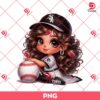 Chicago White Sox Cartoon Girl PNG, Cute Girl MLB Baseball PNG, Baseball Girl Fan PNG