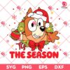 Christmas Bingo Tis The Season SVG PNG, Bingo Santa Claus SVG PNG, Bluey Merry Christmas SVG PNG