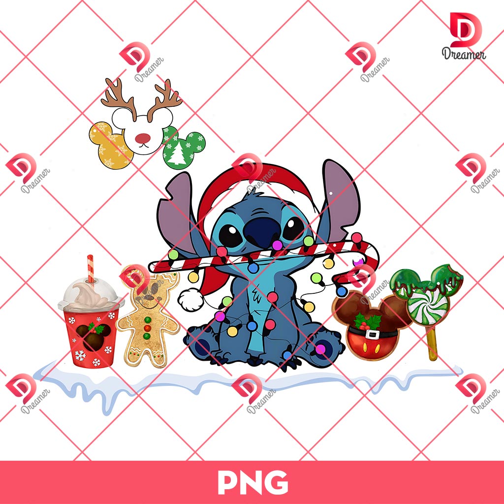 Christmas Stitch PNG, Stitch And Lilo Merry Christmas PNG