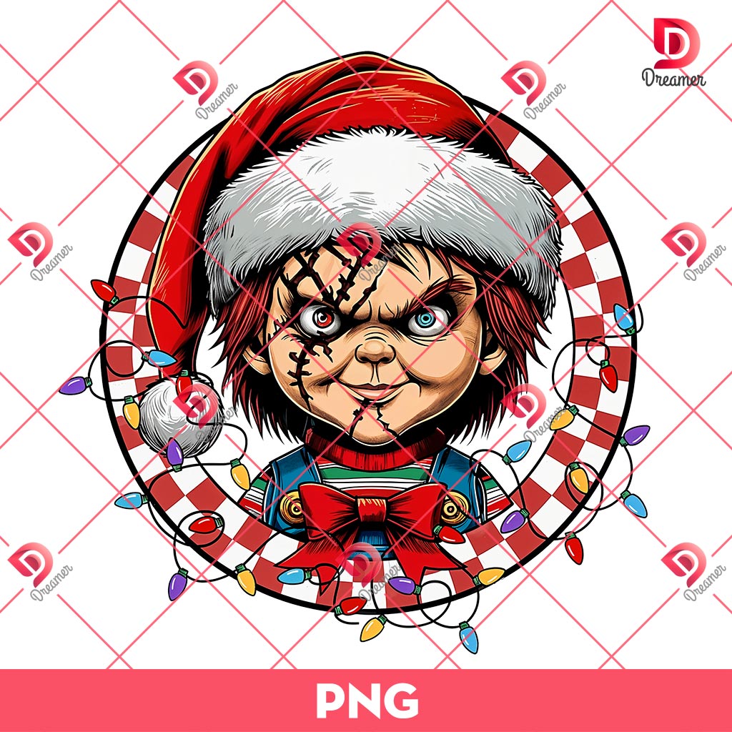Chucky Merry Christmas PNG, Christmas Killers Friends PNG