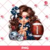 Dallas Cowboys Cute Girl PNG, Cute Cartoon Girl NFL Football PNG