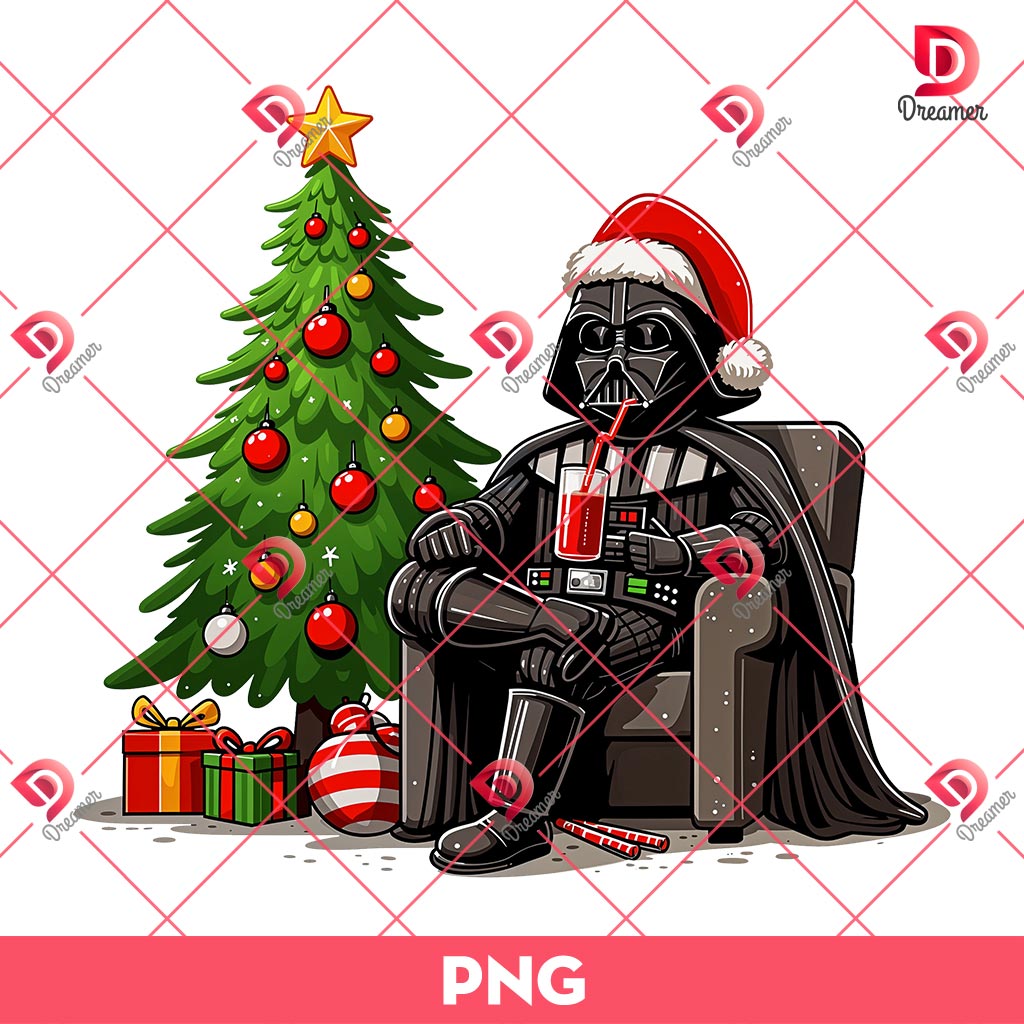 Darth Vader Christmas PNG, Merry Christmas Star Wars Movie PNG