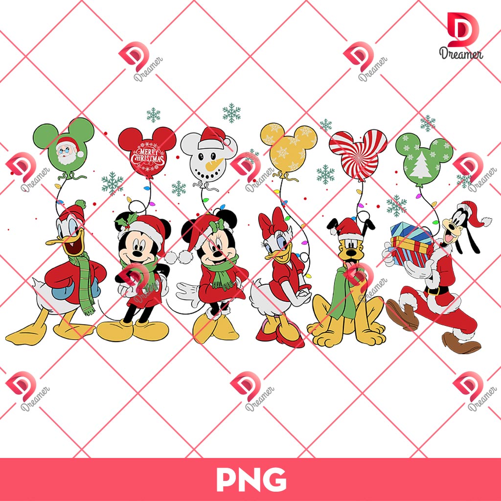 Disney Friends Santa Claus PNG, Disney Mickey And Friends Merry Christmas PNG