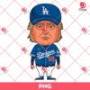 Donald Trump Wearing Los Angeles Dodgers Costume PNG, Trump Baseball PNG
