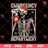 Emergency Department Skeleton Coffee SVG PNG, Merry Christmas Skeleton SVG PNG