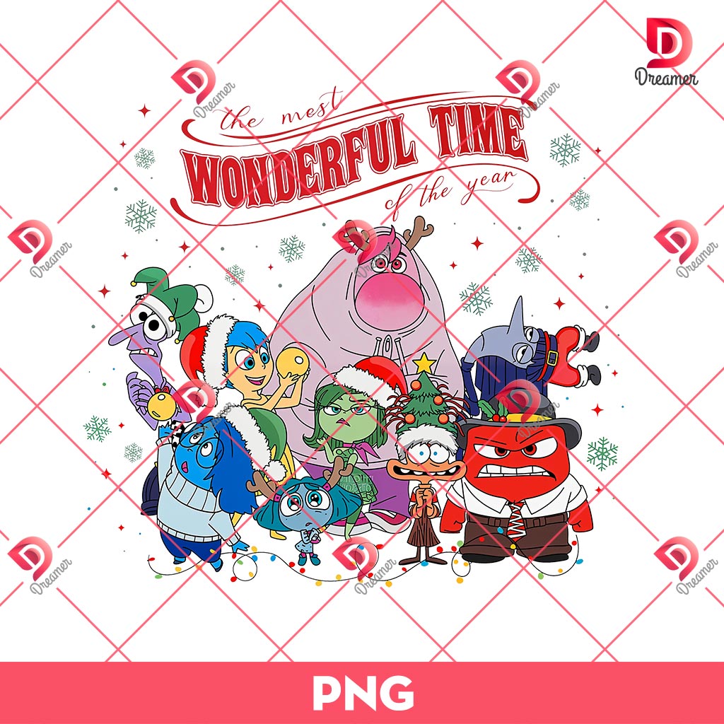 Emotion Friends Christmas PNG, Cute Cartoon Characters PNG, Christmas Cartoon Friends PNG