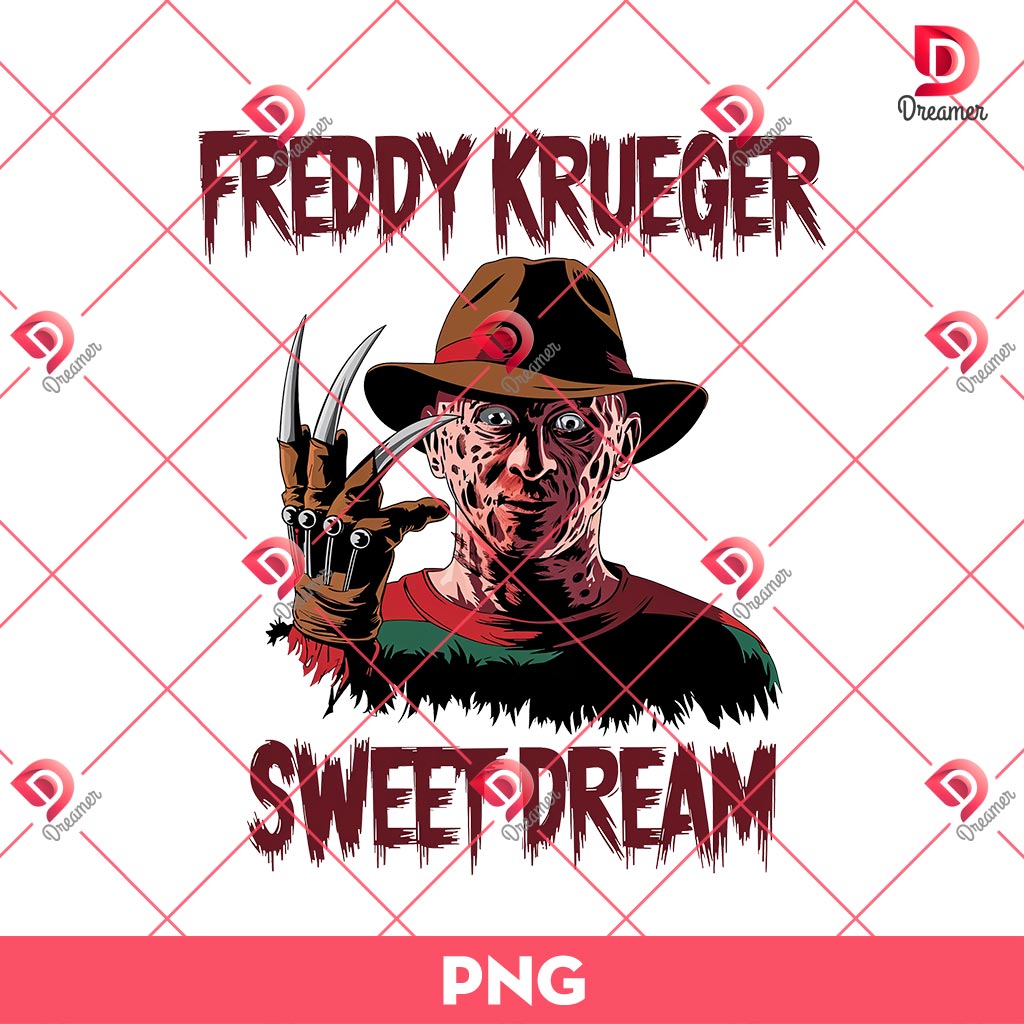Freddy Krueger Sweet Dream PNG, Horror Characters Halloween PNG, Horror Killer Movies PNG