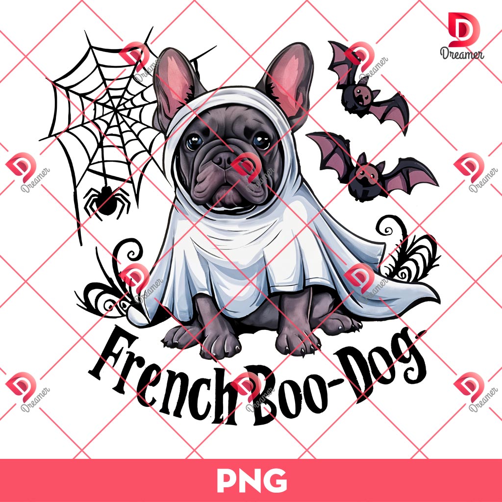 French Boo Dog PNG