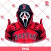 Ghostface Scream Baseball Boston Red Sox PNG, Horror Killer Baseball PNG
