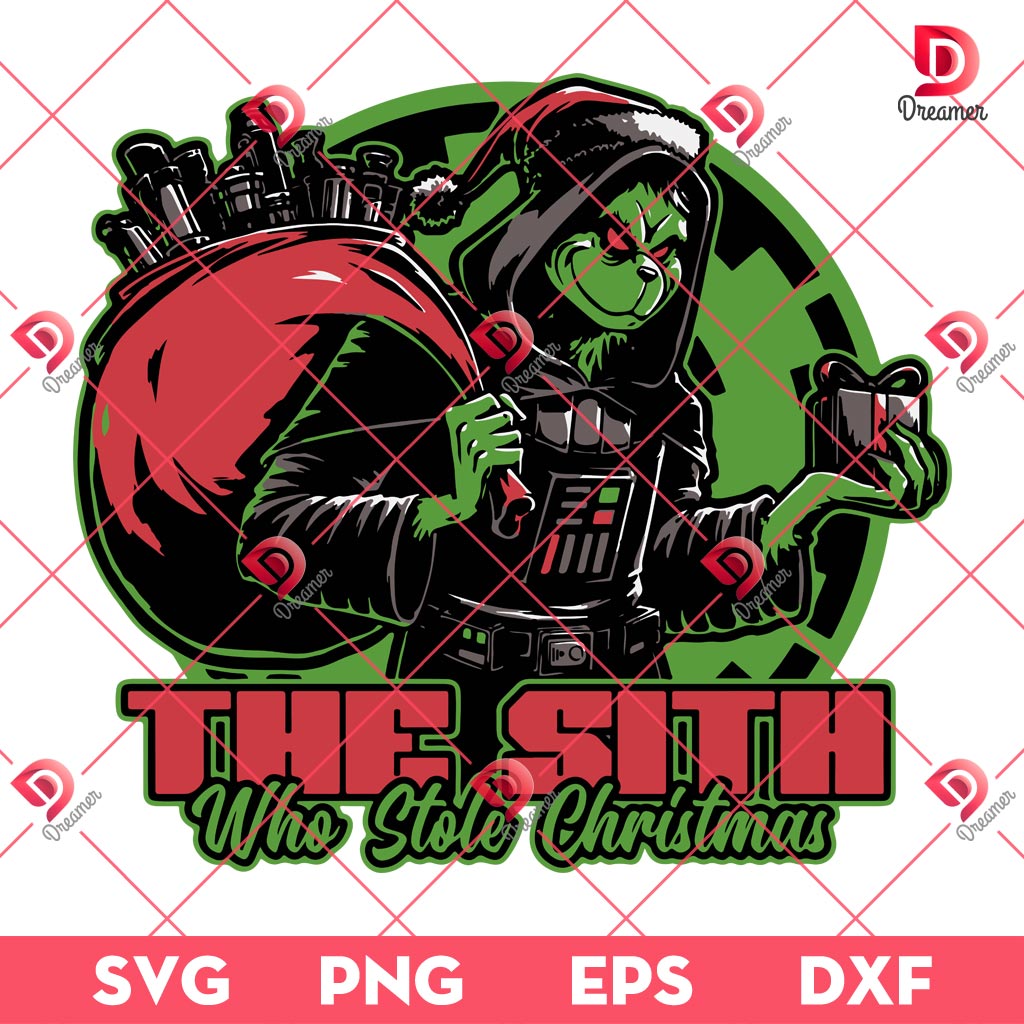 Grinchmas SVG PNG, The Sith Who Stole Christmas SVG PNG