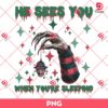 He Sees You When You Are Sleeping PNG, Freddy Krueger Hand PNG, Horror Killers Christmas PNG