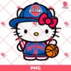 Hello Kitty Detroit Pistons NBA PNG, Hello Kitty Basketball Player PNG