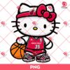 Hello Kitty Miami Heat Basketball PNG, Hello Kitty NBA Player PNG