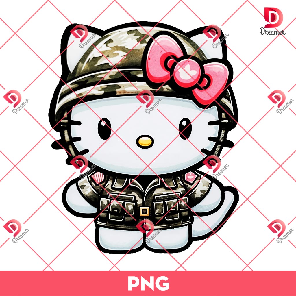 Hello Kitty Military PNG