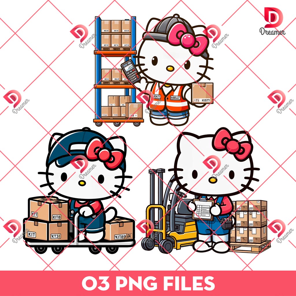 Hello Kitty Warehouse PNG, Cute Hello Kitty PNG