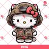 Hello Kitty Wearing Military Costume PNG