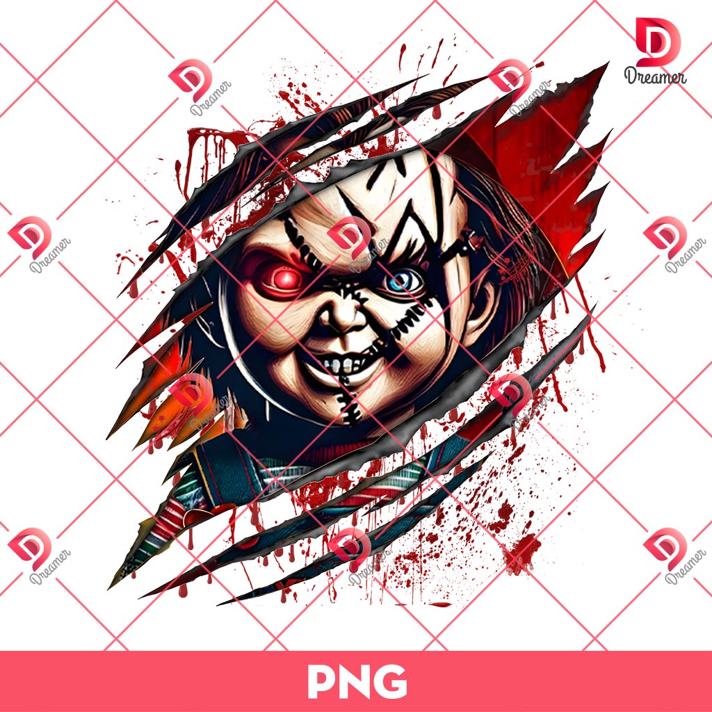 Horror Chucky Halloween PNG, Horror Killers Halloween PNG, Scary Movie PNG