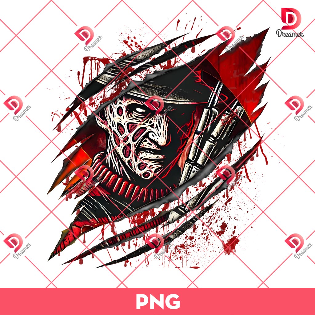 Horror Freddy Krueger Halloween PNG, Horror Killers PNG, Scary Movie Halloween PNG