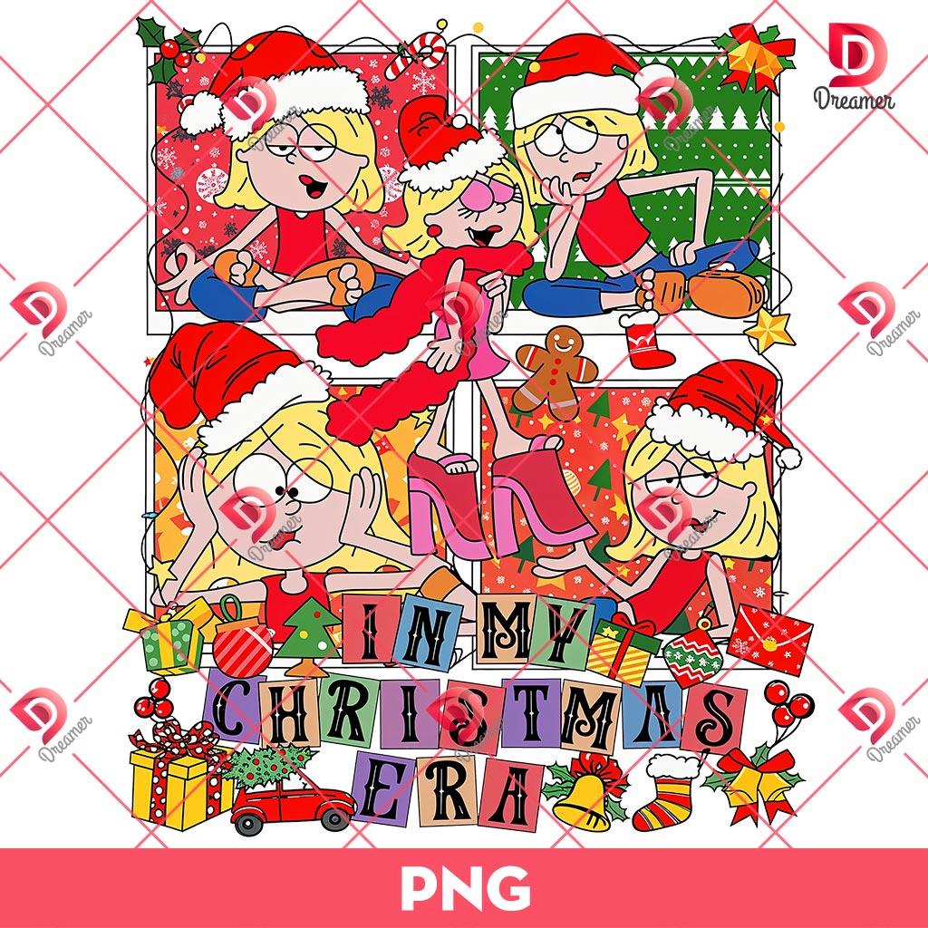 In My Christmas Era Lizze McGuire PNG, Cartoon Lizzie McGuire PNG