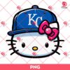 Kansas City Royals Hello Kitty Face PNG, Hello Kitty Baseball KC Royals PNG