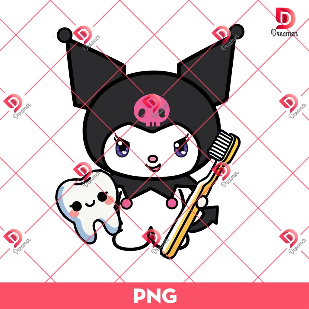 Kuromi Dental Assistant PNG