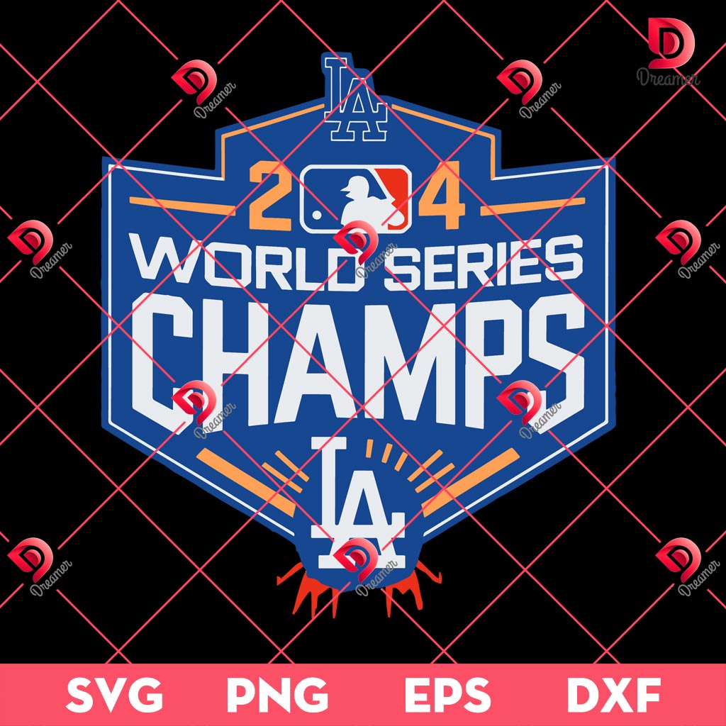 LA Dodgers World Series Champions SVG PNG, Dodgers Champions 2024 SVG PNG