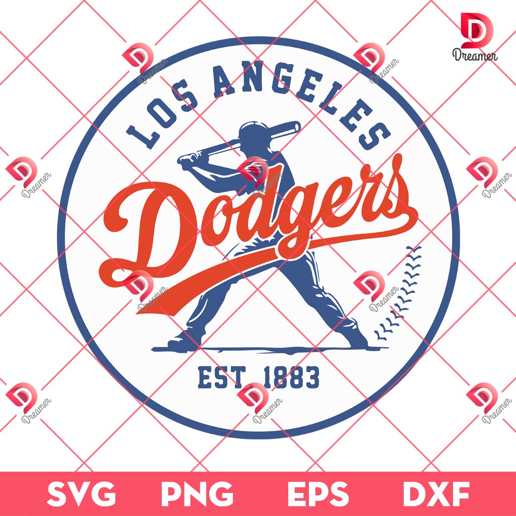 Los Angeles Dodgers Est 1883 SVG PNG, Baseball World Series Champions 2024 Dodgers SVG PNG
