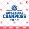 Los Angeles Dodgers World Series Champions 2024 SVG PNG EPS DXF