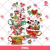 Merry Christmas Disney Couples PNG, Mickey Friends Christmas PNG