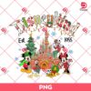 Merry Christmas Disneyland EST 1955 PNG, Disney Friends Christmas PNG