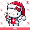 Merry Christmas Hello Kitty Phlebotomist PNG, Hello Kitty In Hospital PNG, Kitty Christmas PNG